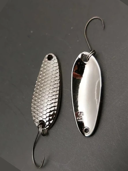 Eagenset Kaşık 5g/3.2c.m Gümüş Yapay Yem, Spin, Rapala, Jig Yem, Zoka Yem, Alabalık, Çinekop, Levrek, Lüfer, Palamut, Zargana, Turna, Zoka Yem - 5