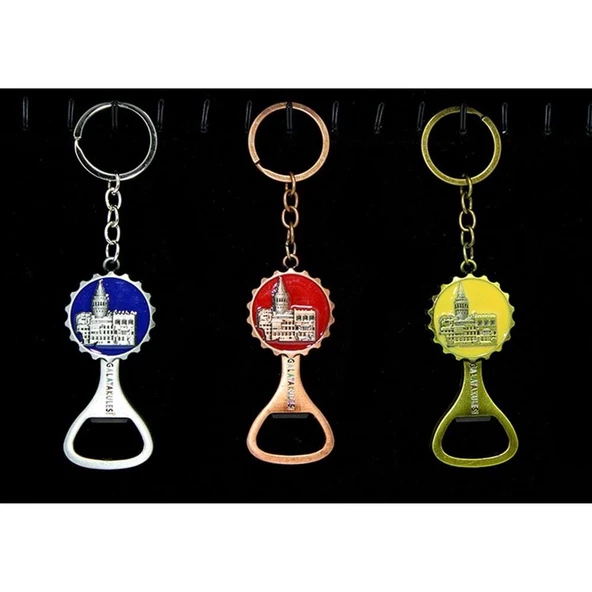 Metal Galata Kulesi Anahtarlık Ve Açacak - 2