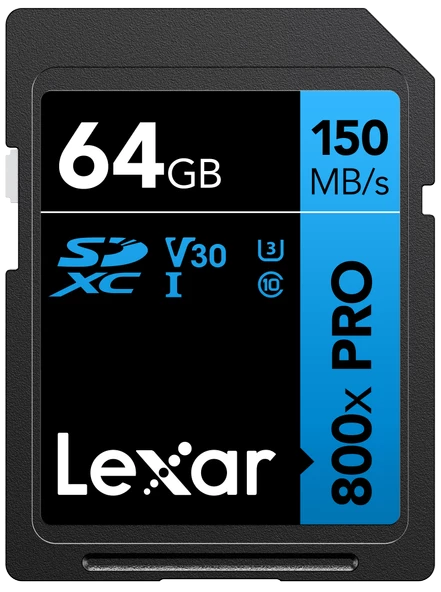 LEXAR 64GB LSD0800P064G-BNNNG SDXC 150MB/S READ C10 V30 U3
