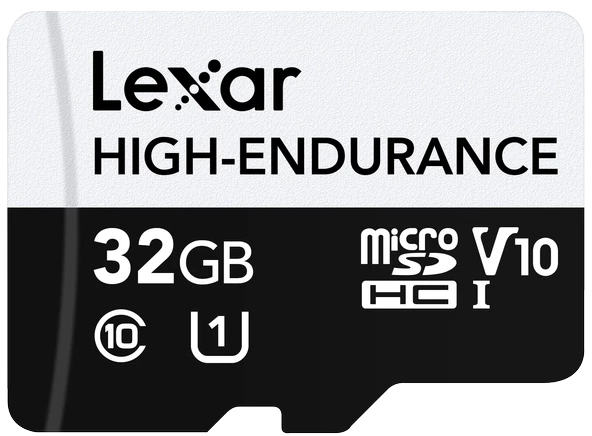 LEXAR 32GB LMSHGED032G-BCNNG MICROSD HIGH-ENDURANCE MICROSDHC/MICROSDHC UHS-I CARDS UP TO 100MB/S READ 30MB/S WRITE C10 A1 V10 U1