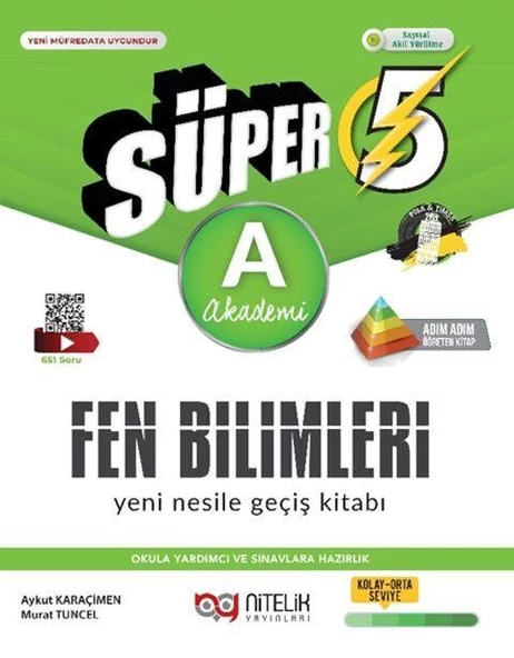 5. Sınıf Süper Fen Bilimleri A Yeni Nesile Geçiş Kitabı Nitelik Yayınları