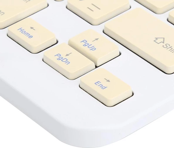 Apple iPad Pro 6. Nesil 12.9" Uyumlu Kablosuz Bluetooth Şarj Edilebilir Klavye - Sarı - 3