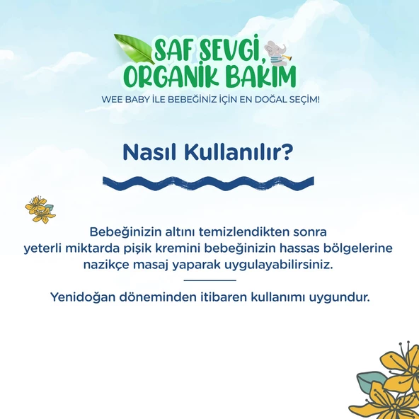 Wee Baby Organik Sertifikalı Pişik Kremi 75 ml - 3