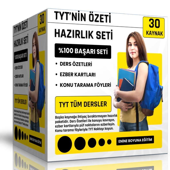 TYTnin ÖZETİ Hazırlık Seti (30 Kaynak)