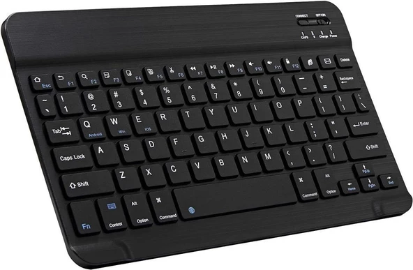 Hometech Alfa 10LA 10.1" Uyumlu Kablosuz Bluetooth Şarj Edilebilir Klavye - Siyah