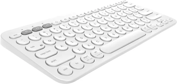Samsung Galaxy Tab S8+ Plus X800 12.4" Uyumlu Kablosuz Bluetooth Pilli Türkçe Q Klavye - Beyaz