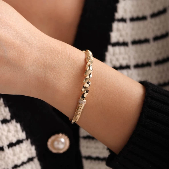 Altın Burma Kelepçe Modern ürün görseli 1