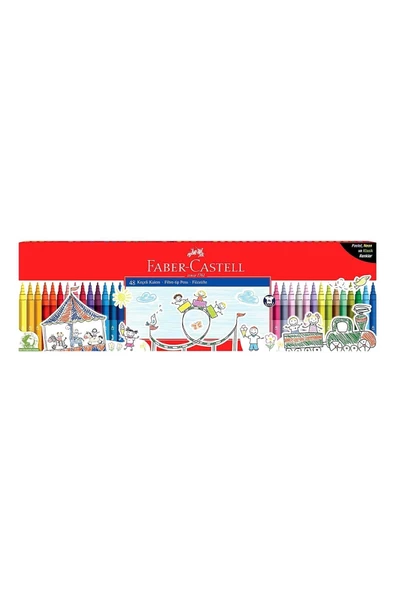 FABER CASTELL,Faber-castell Klasik Keçeli Kalem 48li