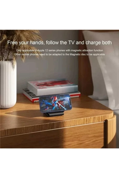 Mmctech 3in1 Iphone Samsung Huawei Telefon Kulaklık Akıllı Saat Kablosuz Hızlı Şarj Padi Wireless Dock - Resim 2