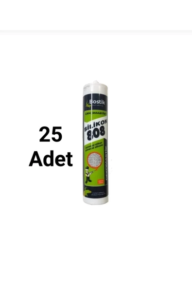 BOSTİK    808 Silikon Şeffaf 280 Gr 25 Adet