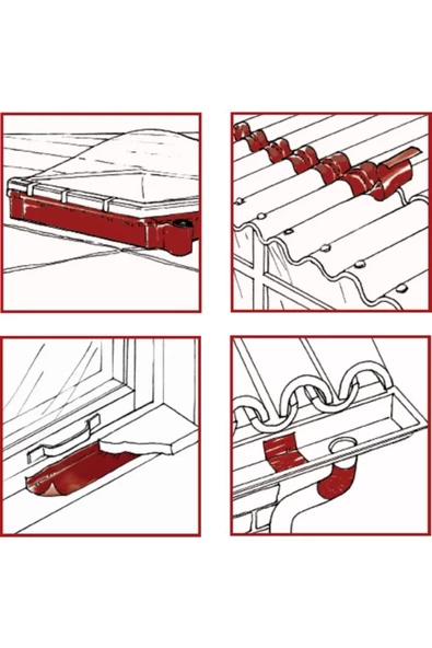 Çukurova    4x4 Kendinden Yapışkanlı Baca Ve Tamir Bandı Folyolu Gri 30cmx10mt - Resim 2
