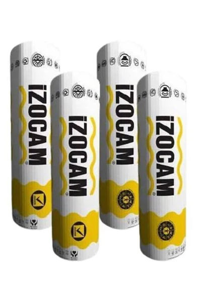 İzocam    4 Adet Camyünü 10cm (folyosuz)120cm X9,60mt2 (rulo)
