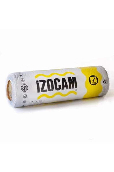 İzocam    Camyünü Alüminyum Folyolu Çatı Şiltesi Tip 400 120cmx8mx10cm (9,6M2)