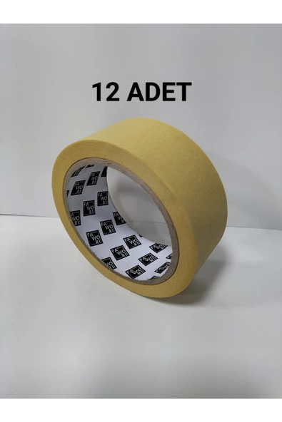 Fawori    Kağıt Bant Boya Maskeleme Bandı 38 mm x 30 Metre - 12 ADET