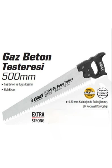 Sgs    1759 Gaz Beton Testere 500 Mm