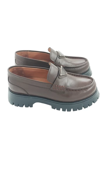 26252101 loafer kahverengi tokalı