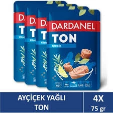 Dardanel Ayçiçek Yağlı Ton Balığı 80 gr Poşet X 4 Adet