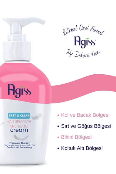 AGISS Tüy Dökücü Krem Losyon 10 Doğal Kürlü E-vitaminli Tüy Azaltıcı Etkili 250 ml Unisex - 6