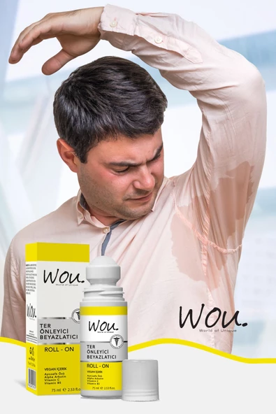 WOU World of Unique Ter Önleyici Ve Beyazlatıcı Roll On, Alpha Arbutin, Aynısafa Özlü Antiperspirant Whitening 75 ml - 8
