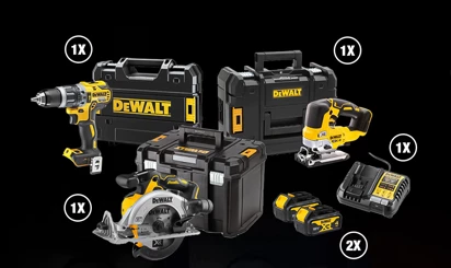 Dewalt DCS334 + DCD796 + DCS565 3 Lü 18V 4Ah Akülü Profesyonel Set