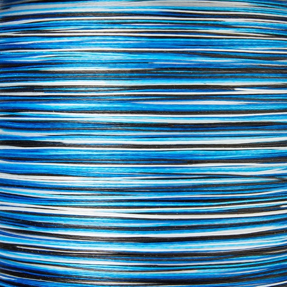Hokkaido STRIKE BLUE CAMO-MAVİ KAMUFLAJ X8- 8 KATLI 0.10.-MM 150.-METRE 3.6.-KG ÇEKER,İP,ÖRGÜ,İPEK MİSİNA - 2