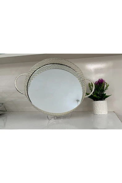Yuvarlak 34 Cm Küçük Tepsi - 5
