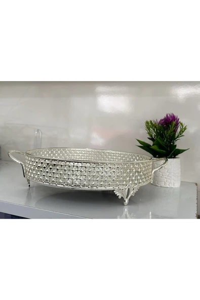 Yuvarlak 34 Cm Küçük Tepsi - 3