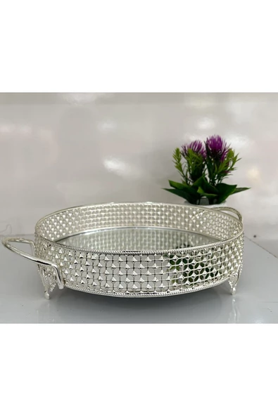 Yuvarlak 34 Cm Küçük Tepsi - 2