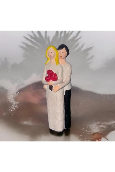 GELİN DAMAT  MİNYATÜR BİBLO 8 CM