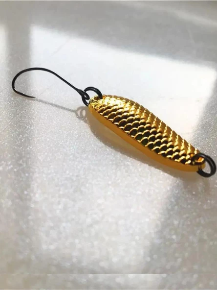 Eagenset Kaşık 5g/3.2c.m Altın Sahte Yem, Spin, Rapala, Jig Yem, Zoka Yem, Alabalık, Çinekop, Levrek, Lüfer, Palamut, Zargana, Turna, Zoka Yem - 2