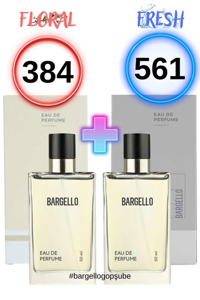 384 Kadın Parfüm Floral 50 ml Edp 561 Erkek Parfüm Fresh 50 ml Edp ürün görseli
