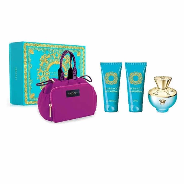 Versace '15172101012 DYLAN TURQUOISE POUR FEMME 100ml EDT Kaın Parfüm Set