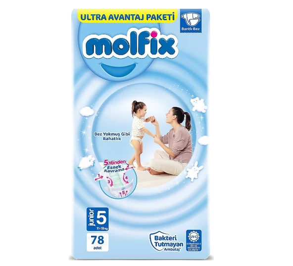 Molfix 5 Numara Junior 78'li Bebek Bezi