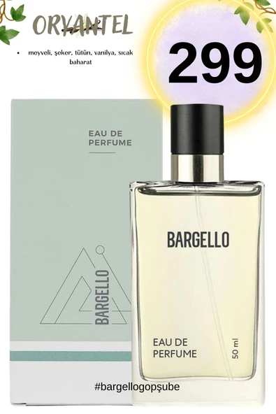 299 Unısex 50 Ml Parfümm Edp Orıental ürün görseli