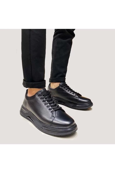 Marcomen 20032 Erkek Hakiki Deri Casual Ayakkabı - Siyah - 40 - 3