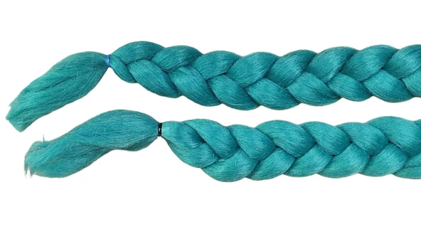 Tex Kask Süsü 5 Motosiklet Bisiklet Ve Kayak Kask Süsü Kalın Örgü At Kuyruğu Saç Yeşil Beyaz - 5