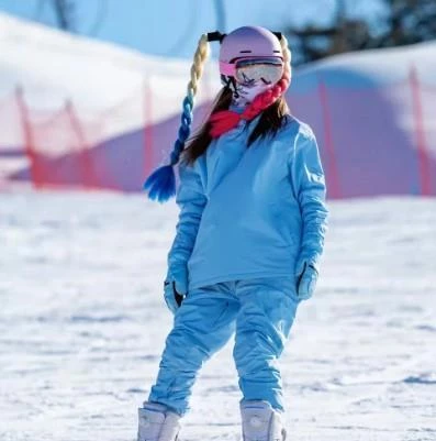 Tex Kask Süsü 5 Motosiklet Bisiklet Ve Kayak Kask Süsü Kalın Örgü At Kuyruğu Saç Sarı Koyu Pembe - 7