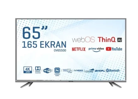 Onvo OV65500 4K Ultra HD 65" 165 Ekran Uydu Alıcılı webOS Smart LED TV