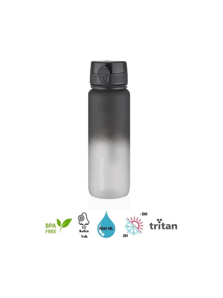 Uzspace Matara Tritan 800 Ml 3053-6 Black White - 3