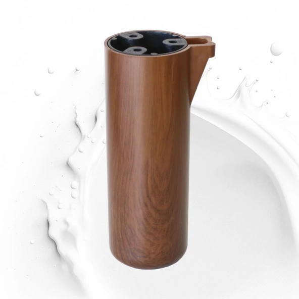 Mobilya Kapsül Ayak Yükseltici Kanepe TV Ünitesi Koltuk Ayağı Baza Ayakları Kübik Ceviz 15 cm - Resim 5