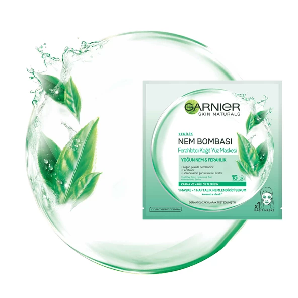 Garnier Nem Bombası Ferahlatıcı Kağıt Yüz Maskesi - 11