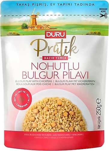 Duru Pratik Hazır Yemek Nohutlu Bulgur pilavı 250