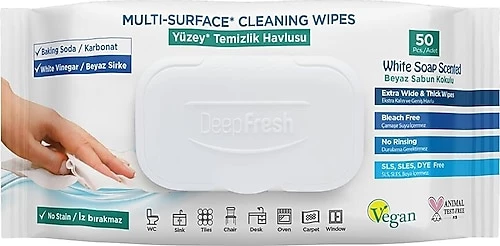 Deepfresh İz Bırakmayan Yüzey Temizleme Havlusu 50