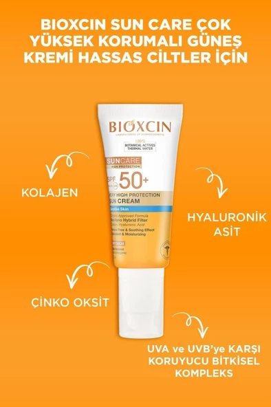 Bioxcin Sun Care Hassas Ciltler İçin Çok Yüksek Korumalı Güneş Kremi 50 SPF 50 Ml - 3