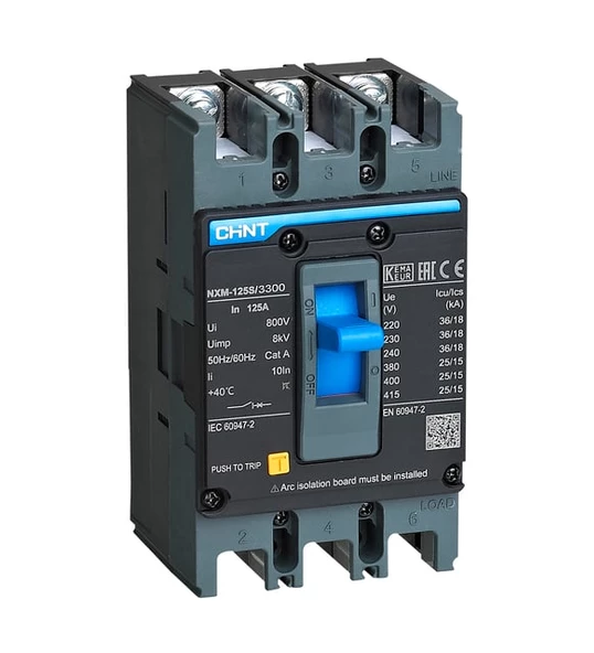 Chint NXM-125S 3 Kutuplu 125A 25KA Sabit Kompakt Şalter 131363 - 2