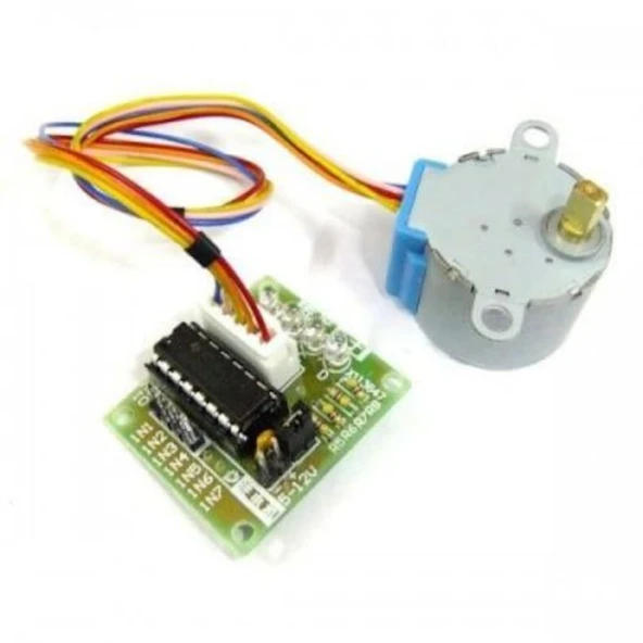 5 Adet  28 BYJ-48 Redüktörlü Step Motor ve ULN2003A Step Motor Sürücü