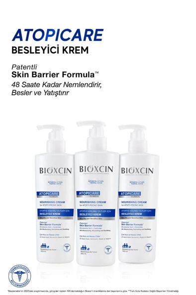 Bioxcin Atopicare Clinical Atopiye Eğilimli Ciltler Için Besleyici Krem 500 ml - Seramid Microbiome Tech - 3