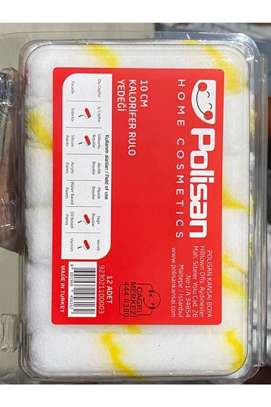 Polisan 10 Cm Parmak (Kalorifer) Rulo Yedeği 12 Adet - 3