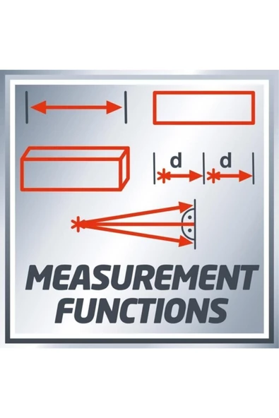 Einhell Tc Ld 50 Lazermetre 50 Metre Ölçer - 3