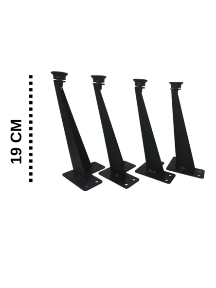 4 Adet Dekoratif Metal TV Ünitesi-Sehpa-Mobilya Ayağı - 3